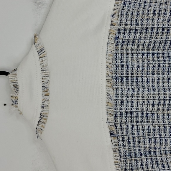 FDJ Margot Mixed Media Jacket Western Edwardian Twee Fringe Tweed Womens XS - Picture 10 of 12